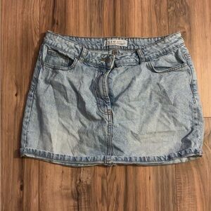 Primark Light Blue Denim Mini Skirt